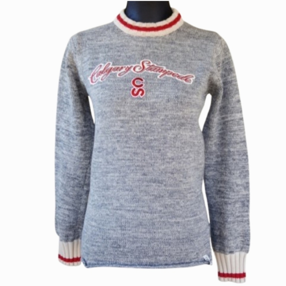 RENU Bruzer Cabin Knit Calgary Stampede Work Sock Crew Sweater (M)